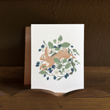 The Briar-Runner Rabbit Blank Greeting Card